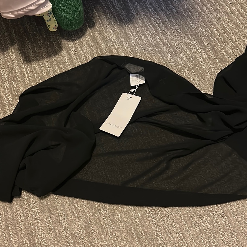 Plain black sarong